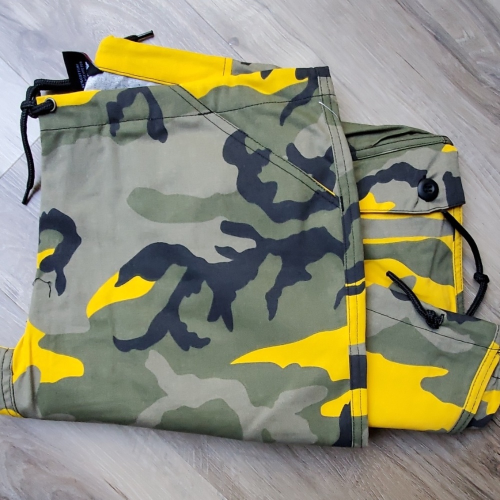Women's yellow camo Paratrooper Fatigues XS